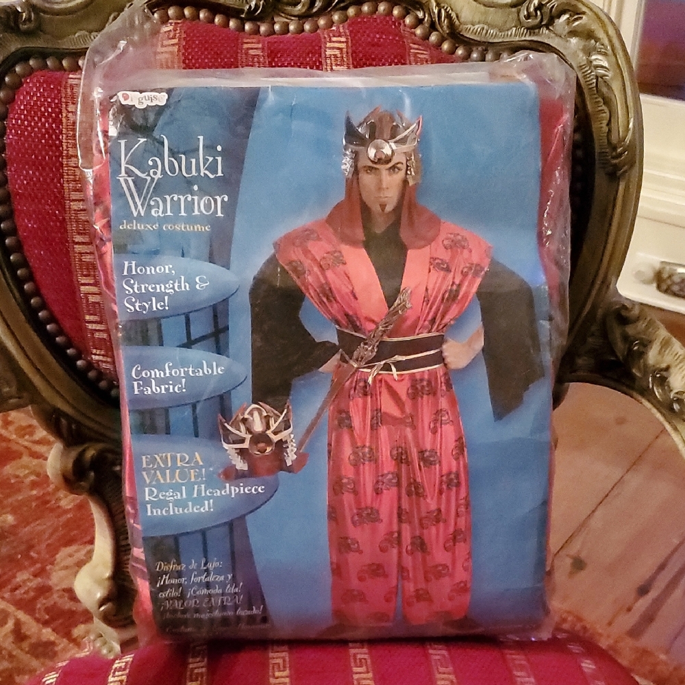 TWO Identical - Kabuki Warrior Deluxe Costume with Headpiece
